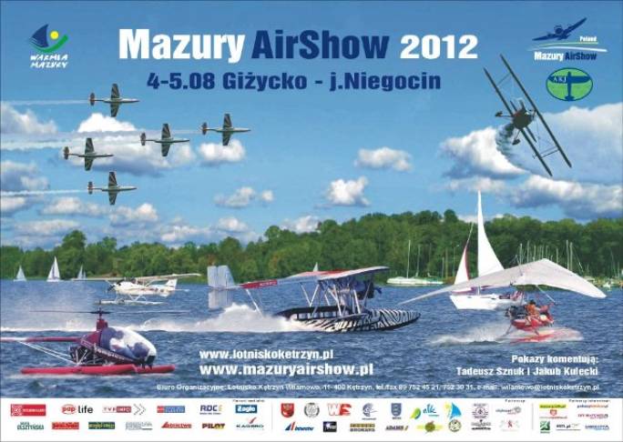 Plakat reklamowy Mazury Air Show 2012