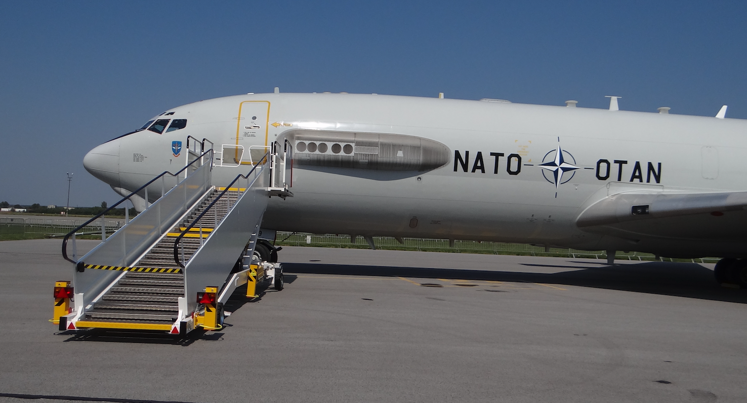 Boeing E-3A Sentry nb LX-N 90 459. Dęblin 2018 rok. Zdjęcie Karol Placha Hetman