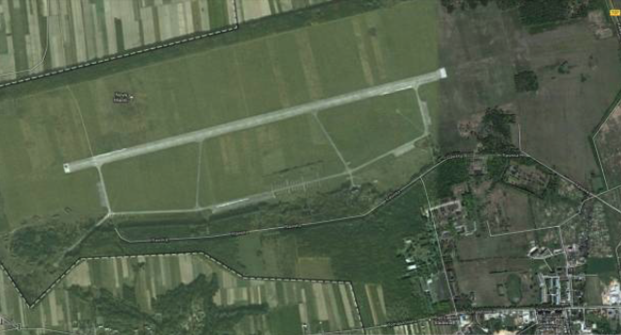 Lotnisko Nowe Miasto nad Pilicą satelita 2012 rok