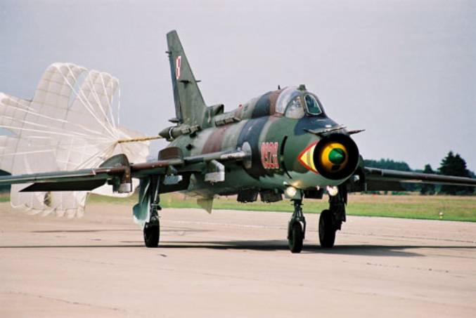 Su-22 na Lotnisku Mirosławiec. 1995r.