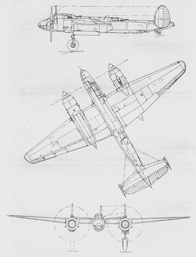 Tu-2. Rysunek LAC