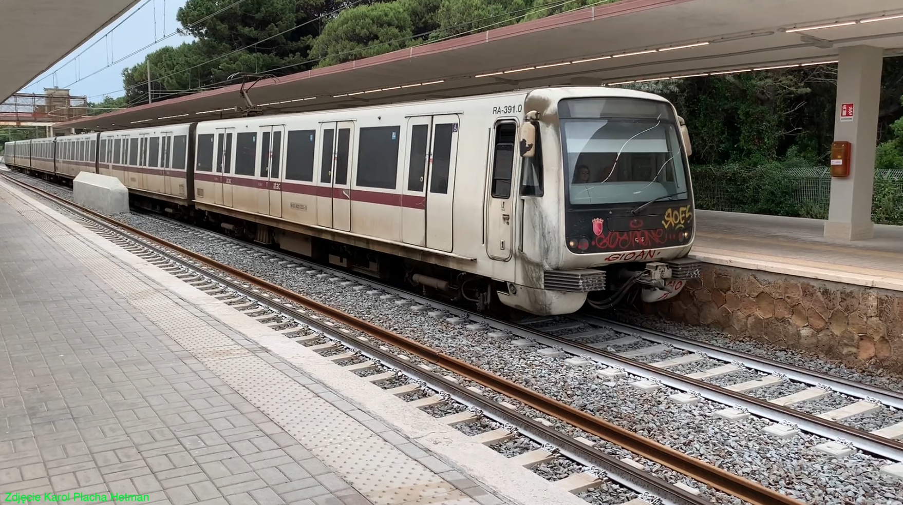 Rome-Ostia suburban railway. Castel Fusano station. 2023. Photo by Karol Placha Hetman