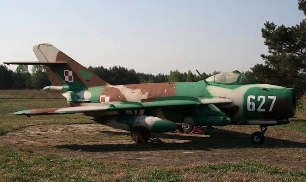 The Lim-6 bis fighter-attack aircraft No. 1J 06-27 nb 627. Babimost 2006. Photo of LAC