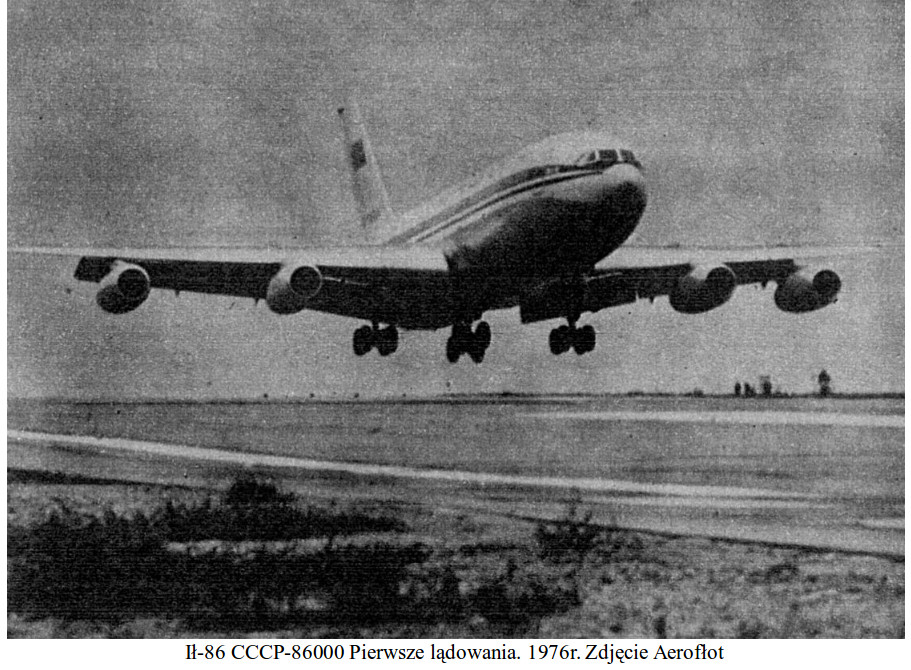 Ił-86 nb 347 CCCP-86000. 1976 rok. Zdjęcie Aerofłot
