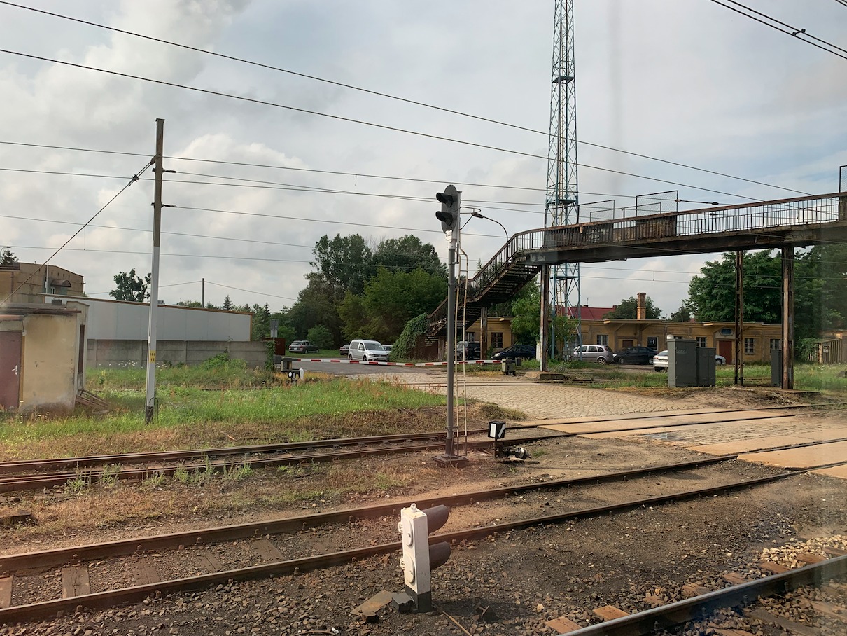 The first railway station in Głogów was located in this place. 2021. Photo by Karol Placha Hetman