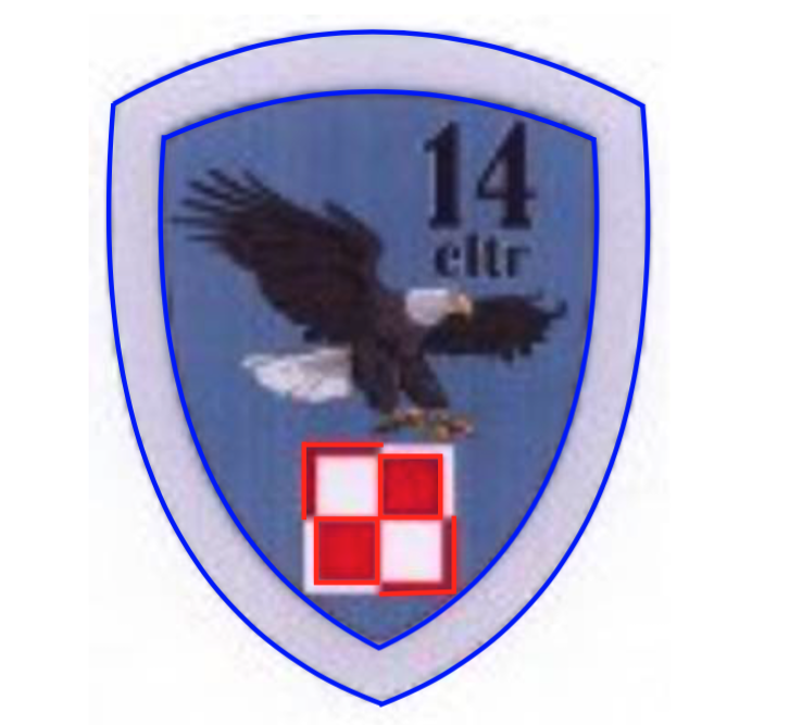 The commemorative badge of the 14th Transport Aviation Squadron in Powidz