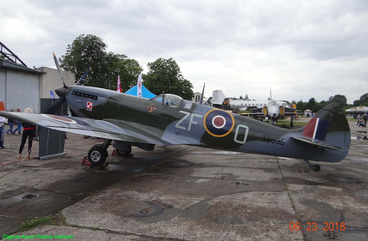 Supermarine Spitfire ZF-O TB995. 2018 rok. Zdjęcie Karol Placha Hetman