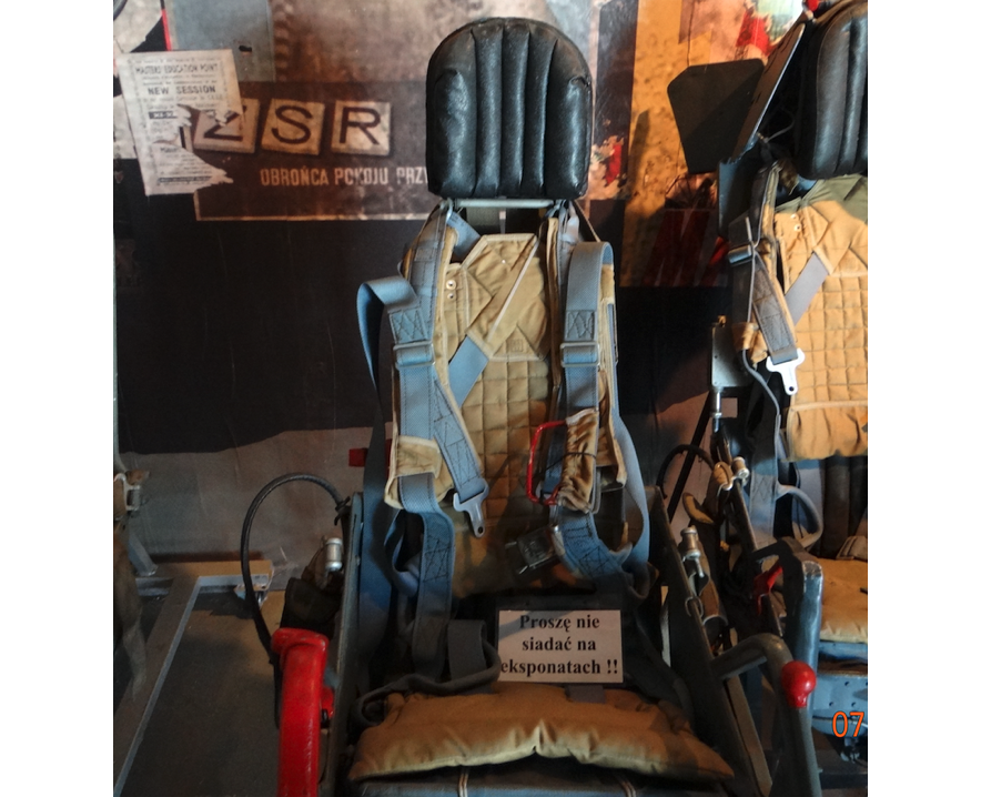 KK-1 ejection seat used in Lim-1 and Lim-2 airplanes. 2017. Photo by Karol Placha Hetman