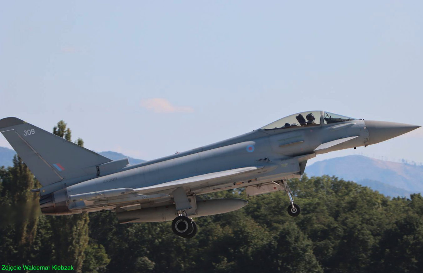 Eurofighter Typhoon. UK. 2023 rok. Zdjęcie Waldemar Kiebzak