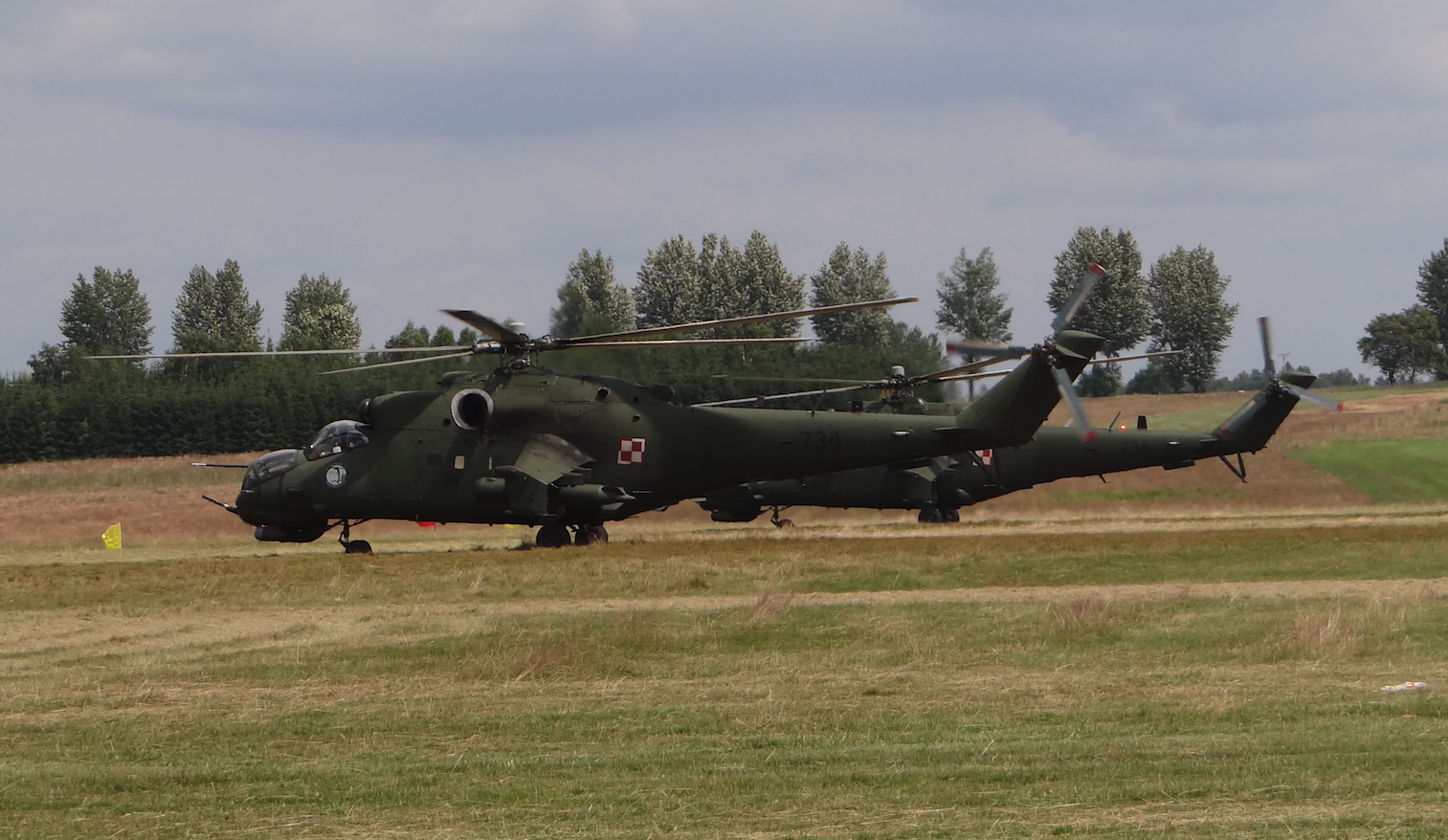 Mil Mi-24 nb 734, 736. Nowy Targ 2018 year. Photo by Karol Placha Hetman