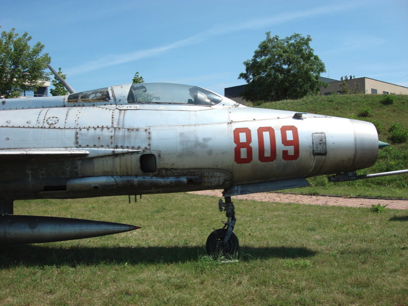 The front of the MiG-21 F-13 fuselage. 2007. Photo by Karol Placha Hetman