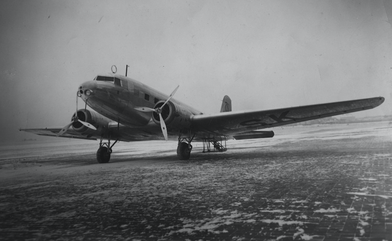 Douglas DC-2 SP-ASK. 1939 rok. Zdjęcie LAC