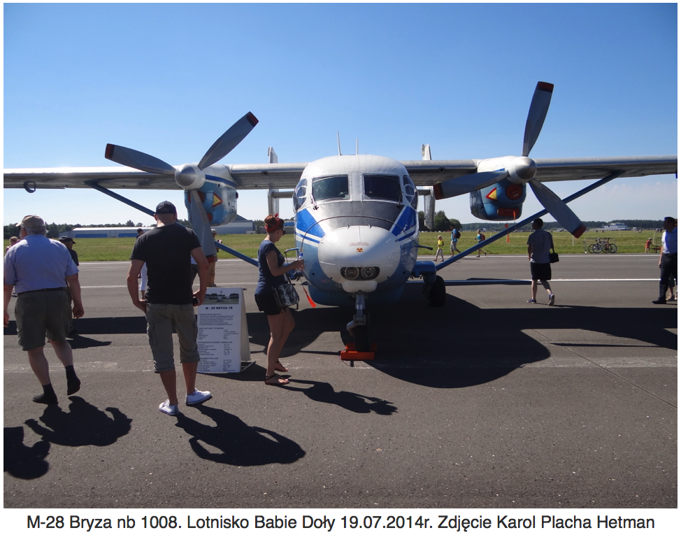 PZL M-28 Bryza nb 1008. 2014 rok. Zdjęcie Karol Placha Hetman