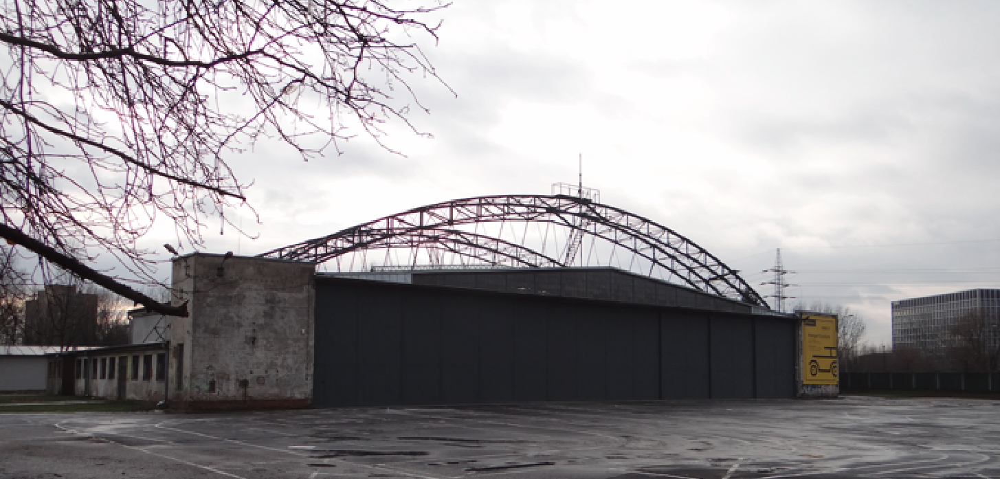 Hangar of PLL LOT from 1931. Gate. North side. Krakow Czyżyny. 2019 year. Photo by Karol Placha Hetman