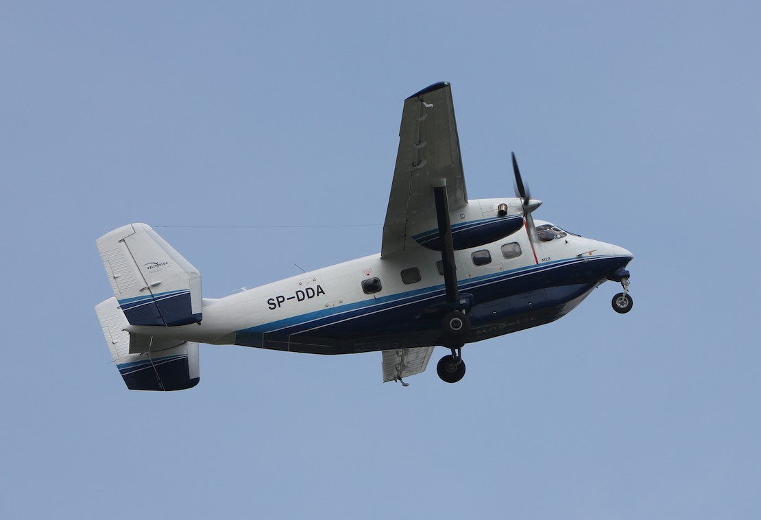 M-28-05 Skytruck rejestracja SP-DDA. 2017 rok. Zdjęcie Waldemar Kiebzak