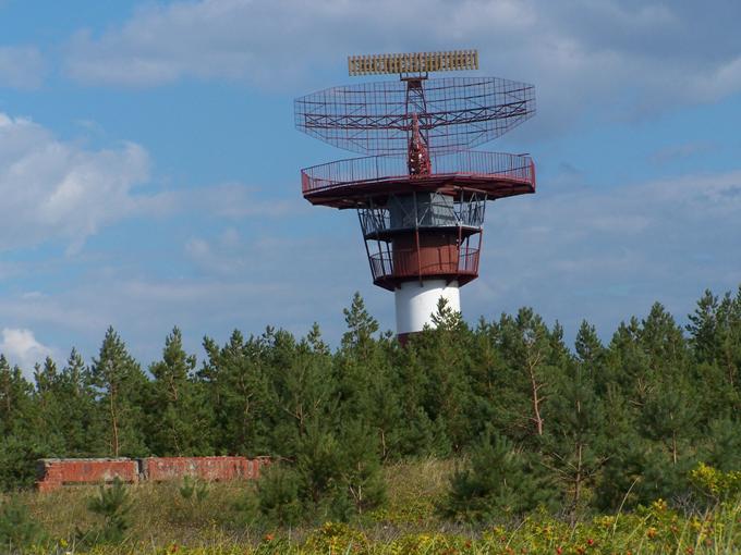 Radiolokator AVIA-W zamontowany około 1982r. 2013r. Zdjęcie Wikimapia
