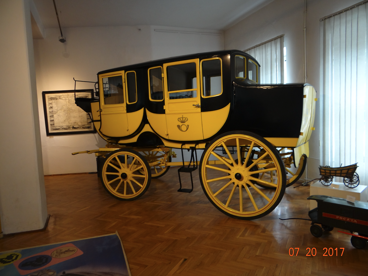 Postal stagecoach from 1873, Berline type. 2017. Photo by Karol Placha Hetman