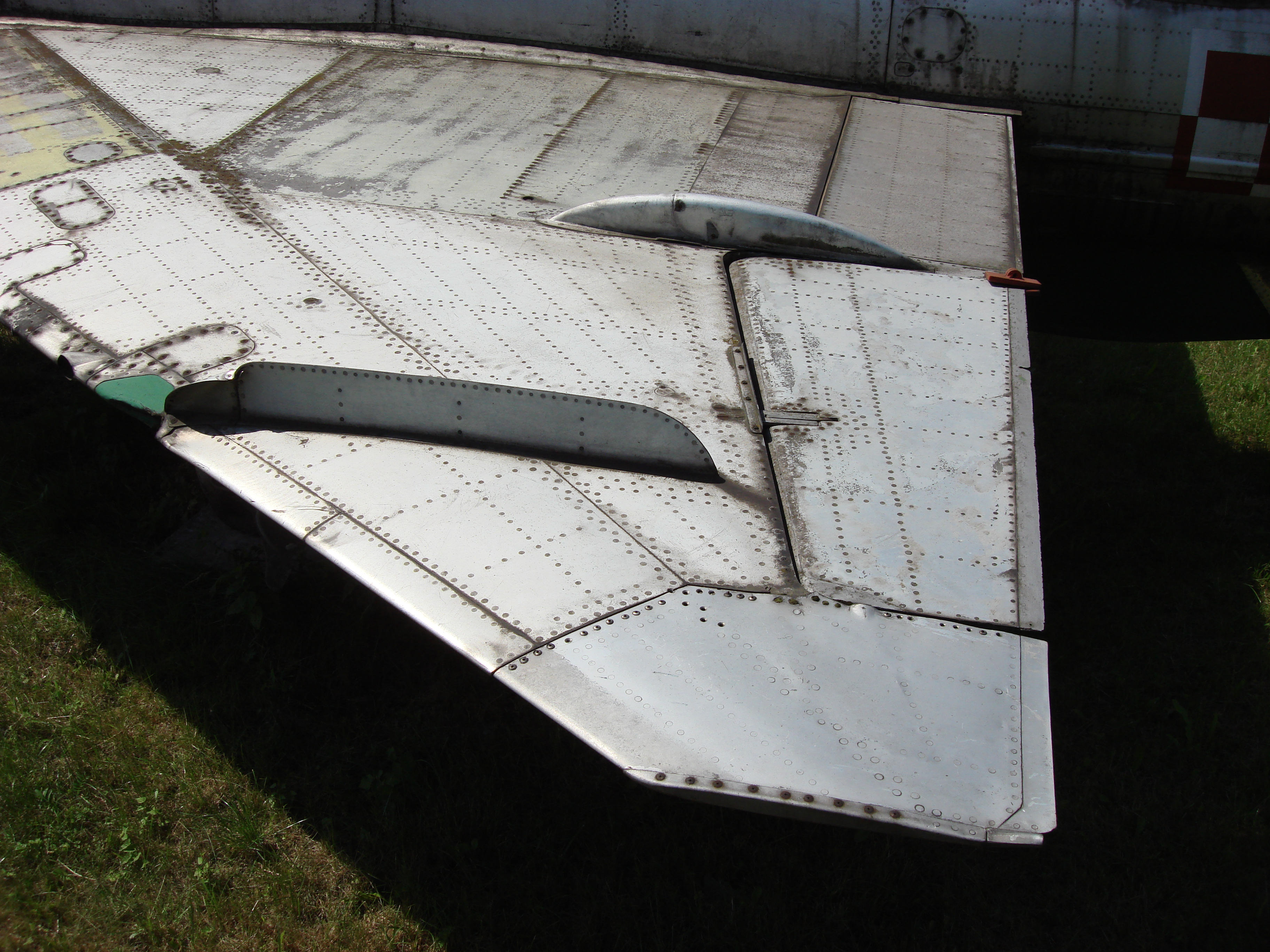 The left wing MiG-21 F-13 nb 809. Czyżyny 2007. Photo by Karol Placha Hetman