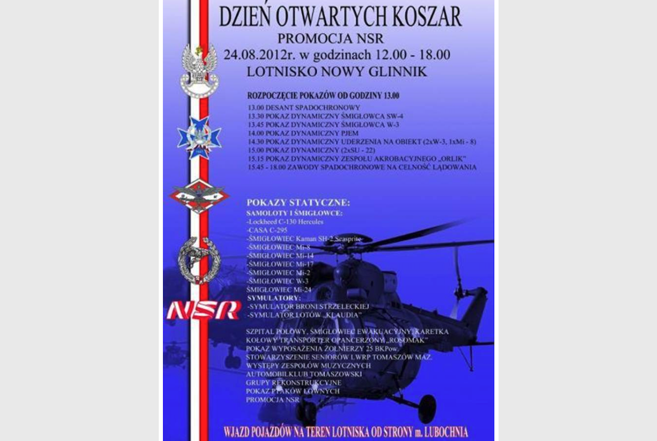 Plakat reklamowy imprezy. 2012 rok. Zdjęcie Karol Placha Hetman