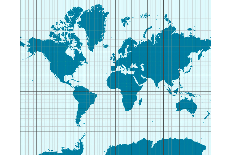 Mapa Merkatora. 2013 rok. Praca Karol Placha Hetman