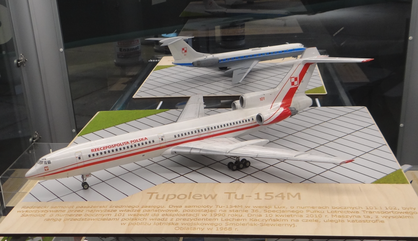 Model samolotu Tu-154 M Nb 101. 2021 rok. Zdjęcie Karol Placha Hetman