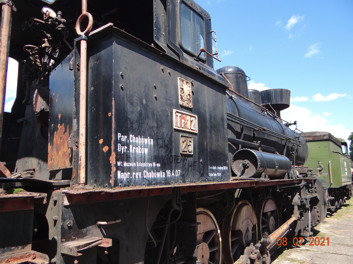 Steam locomotive Tr12-25. 2021. Photo by Karol Placha Hetman