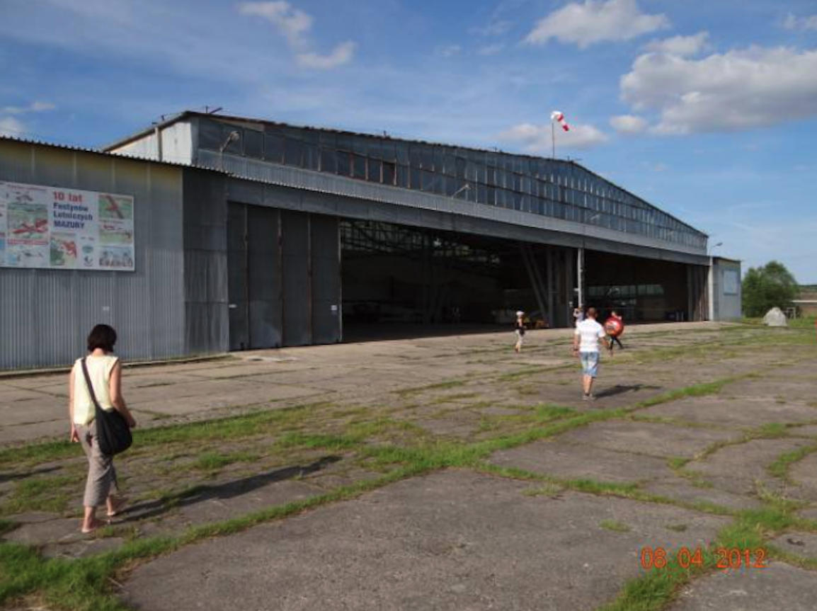 Hangar at the Kętrzyn Wilamowo Airport. 2012 year. Photo by Karol Placha Hetman