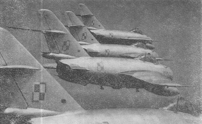 Samoloty 30 PLM-Sz w locie szykiem. 1964r.