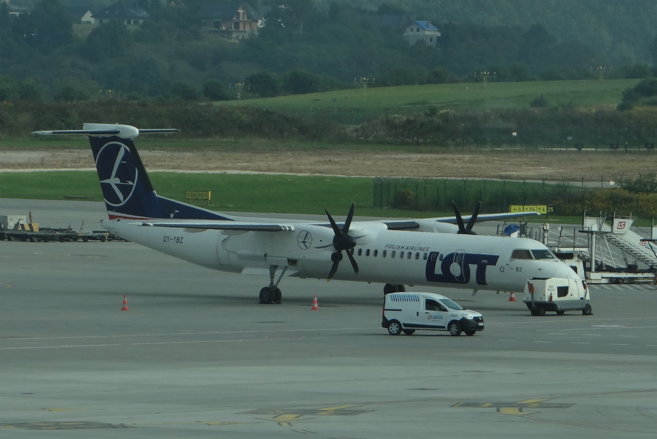 DHC-8-400 OY-YBZ 2021 year. Photo by Karol Placha Hetman