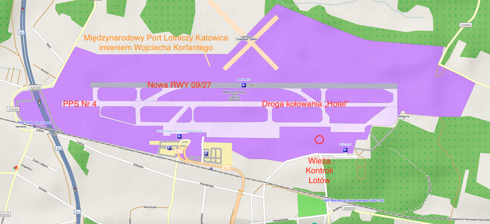 Lotnisko Mierzęcice Pyrzowice. 2022 rok. Praca Karol Placha Hetman