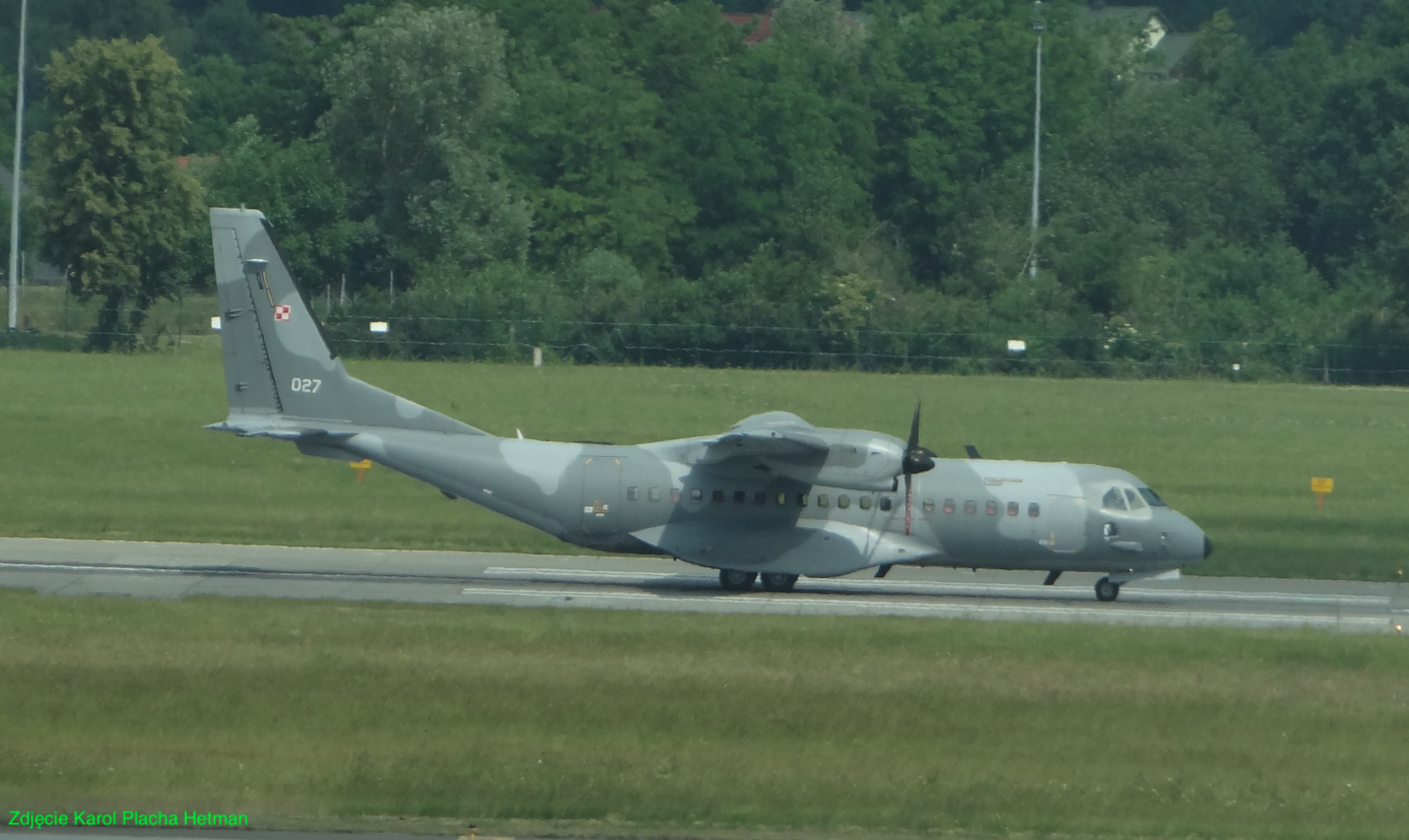 CASA C-295M nb 027. 2018 rok. Zdjęcie Karol Placha Hetman