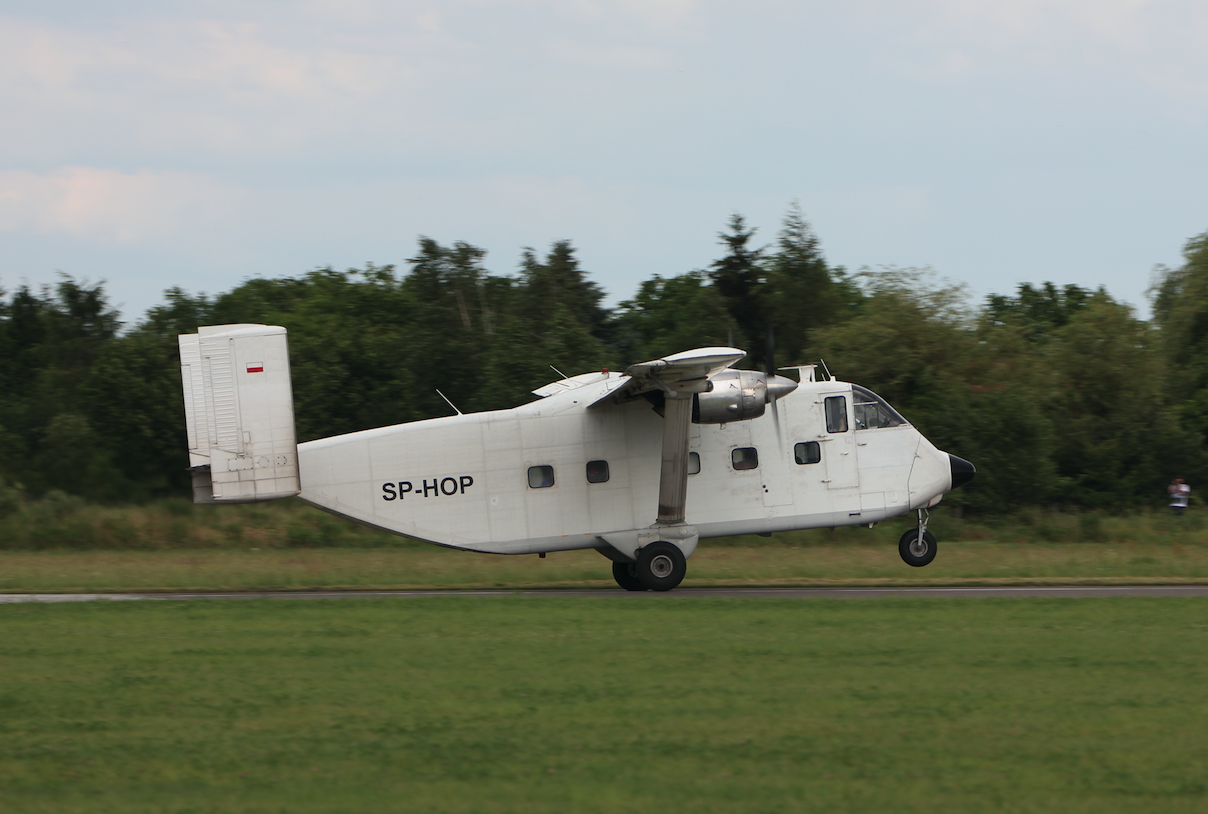 Short SC.7 Skyvan SP-HOP. 2017 rok. Zdjęcie Waldemar Kiebzak