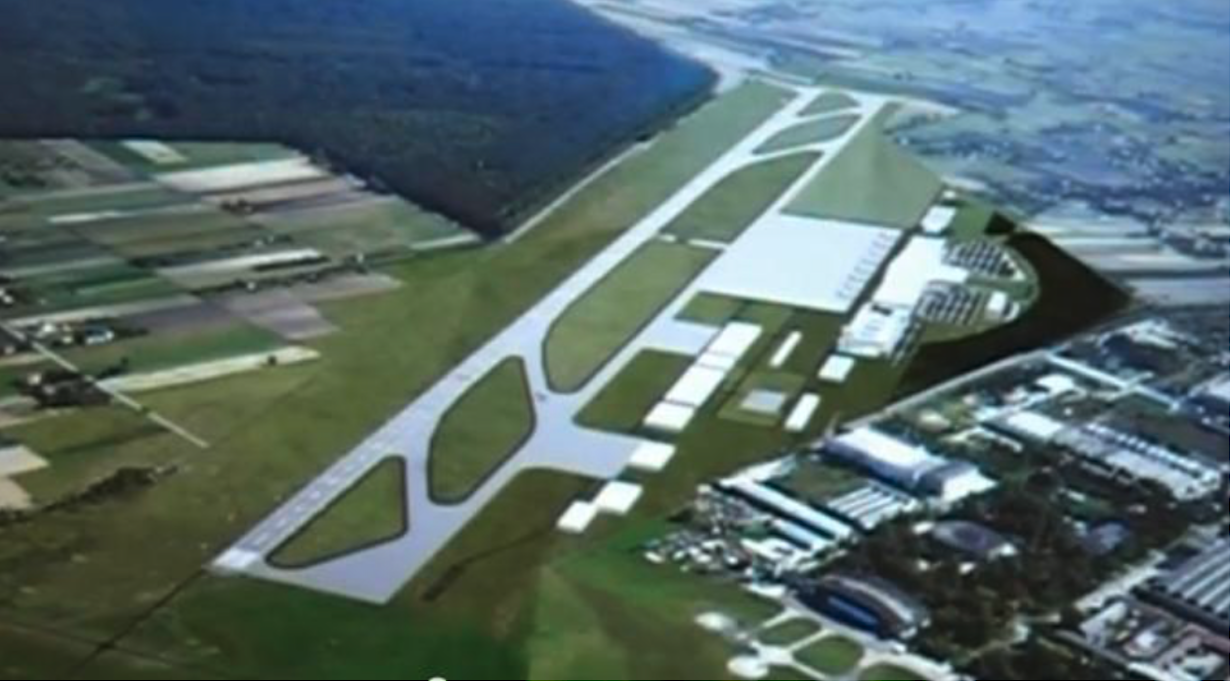Artistic vision of Lublin-Świdnik Airport. 2010 year. Photo of LAC