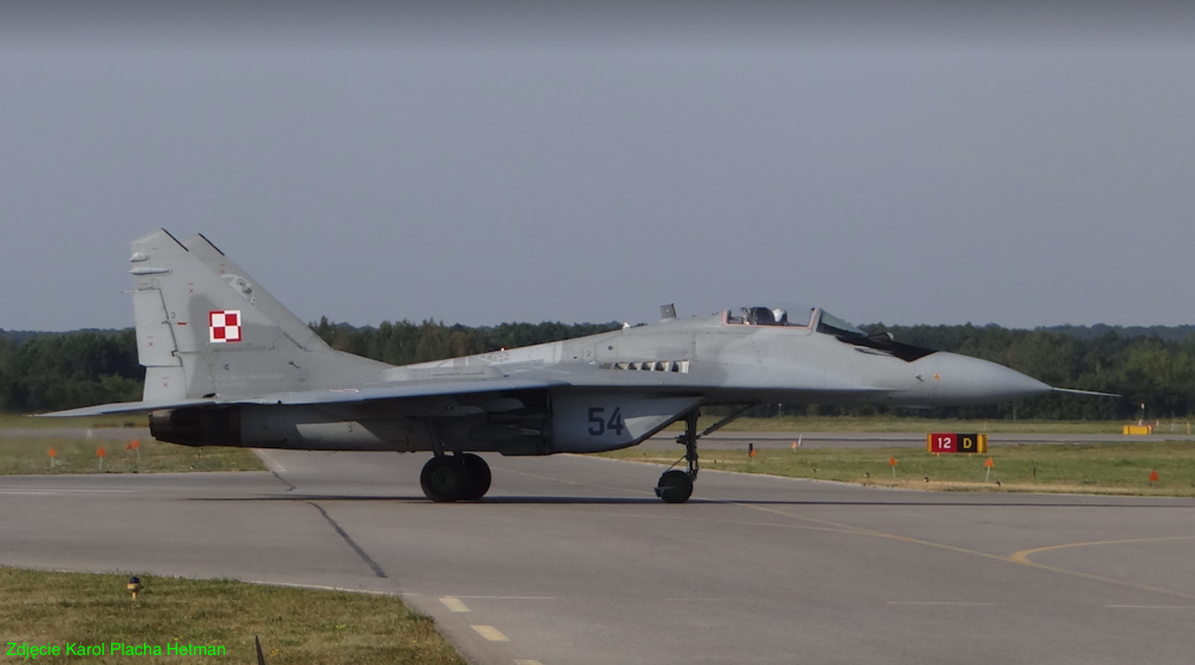 MiG-29 nb 54. 2017 year. Photo by Karol Placha Hetman