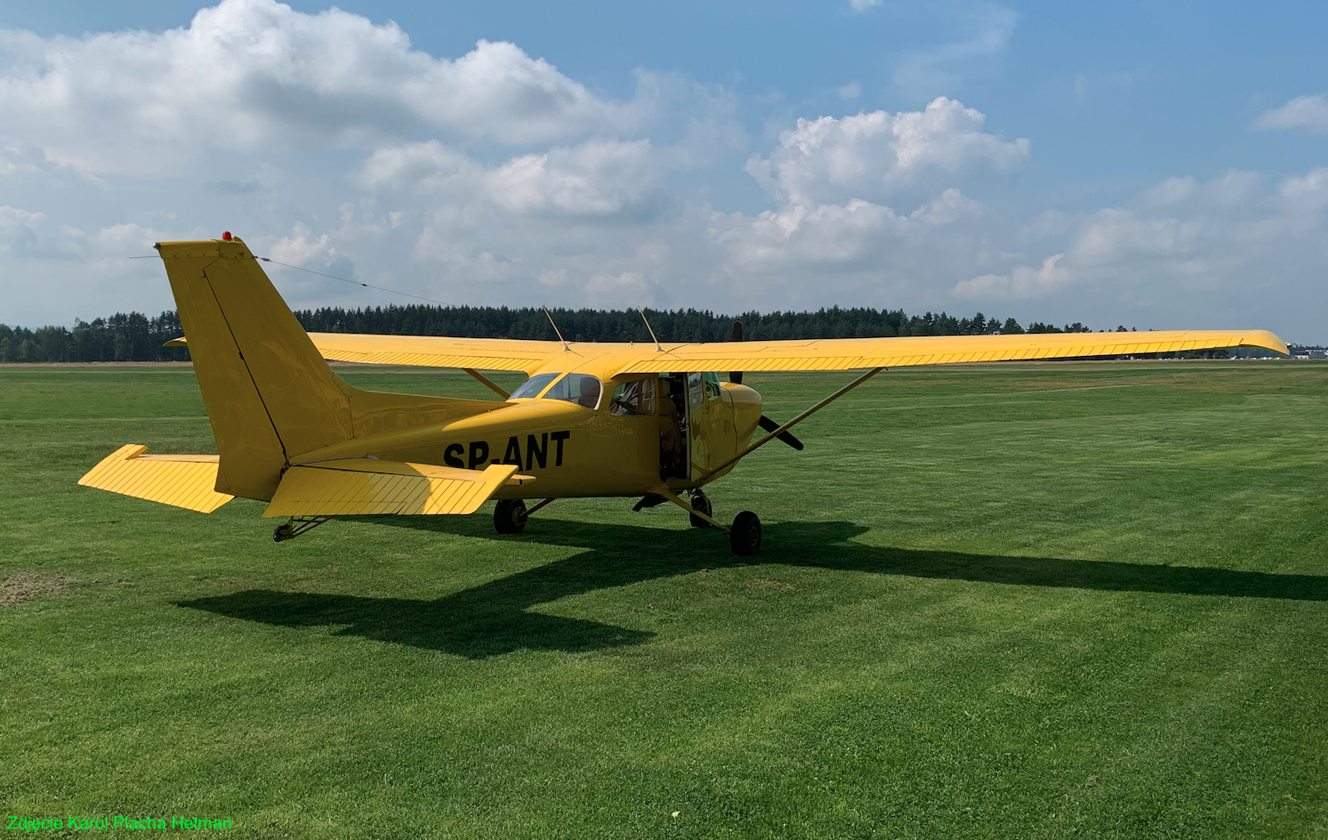 Cessna C-172 Skyhawk SP-ANT. 2023 rok. Zdjęcie Karol Placha Hetman