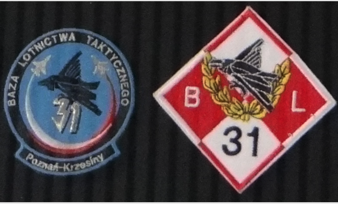 The emblem the 31st Air Base in Krzesiny