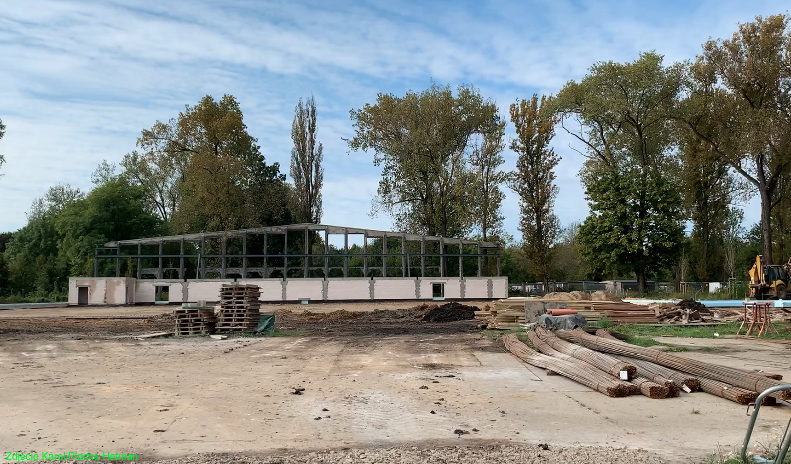 Reconstruction of the hangar of the 2nd Aviation Regiment in Krakow. 2023. Photo by Karol Placha Hetman