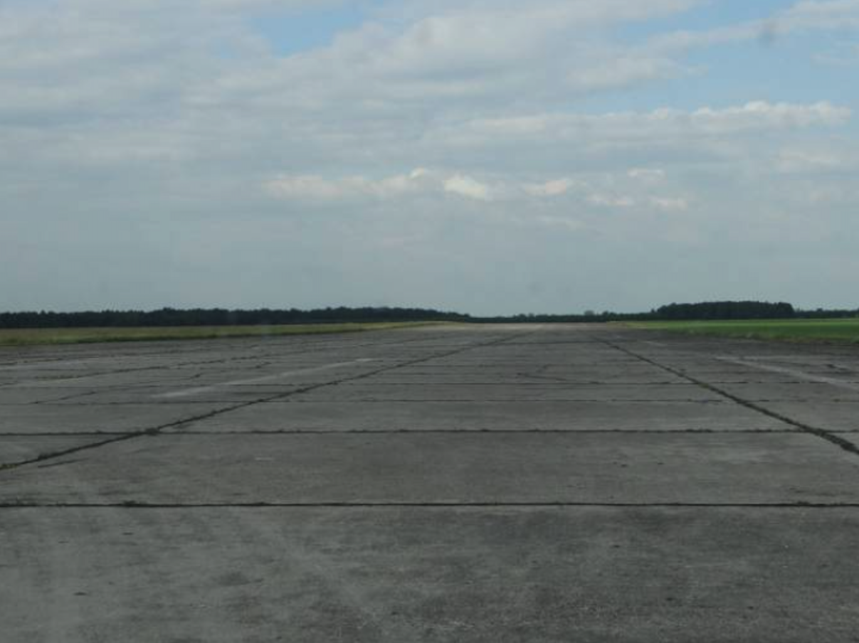 Runway RWY. View towards the east. 2012 year. Photo by Karol Placha Hetman