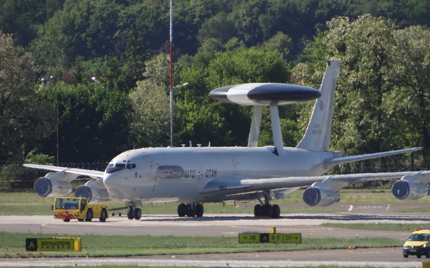 Boeing E-3A Sentry nb LX-N 90 459. Ławica 2018 rok. Zdjęcie Karol Placha Hetman