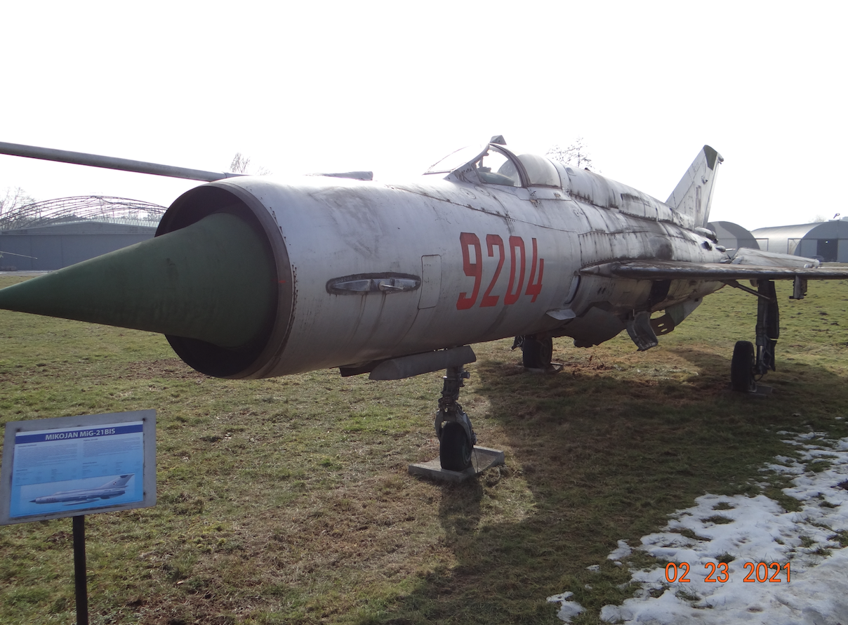 MiG-21 bis nb 9204. 2021 rok. Zdjęcie Karol Placha Hetman