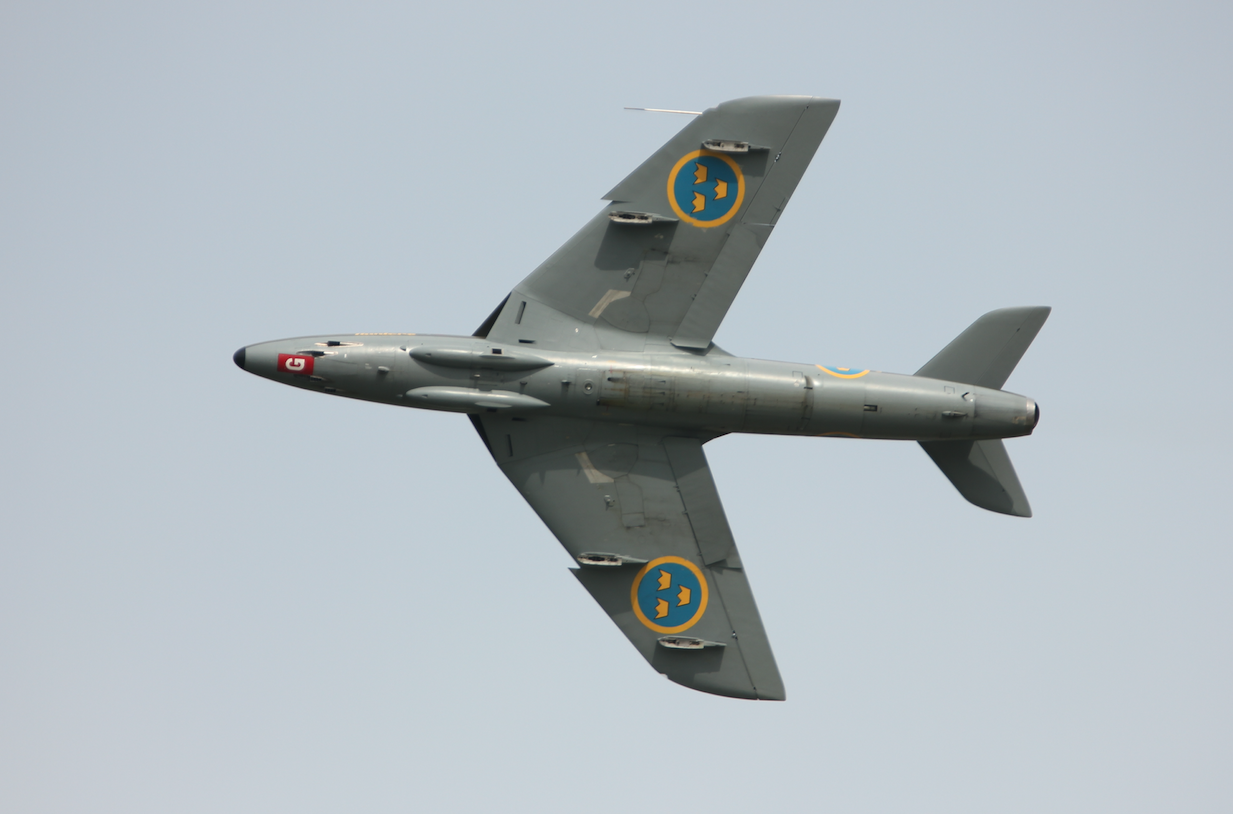 Szwecja. Hawker Hunter. Babie Doły 2019 rok. Zdjęcie Waldemar Kiebzak