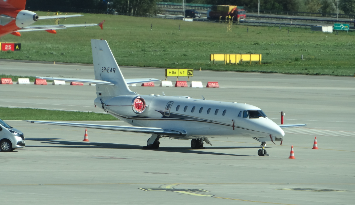 Cessna 680 Citation Sovereign, rejestracja SP-EAR. 2016 rok. Zdjęcie Karol Placha Hetman