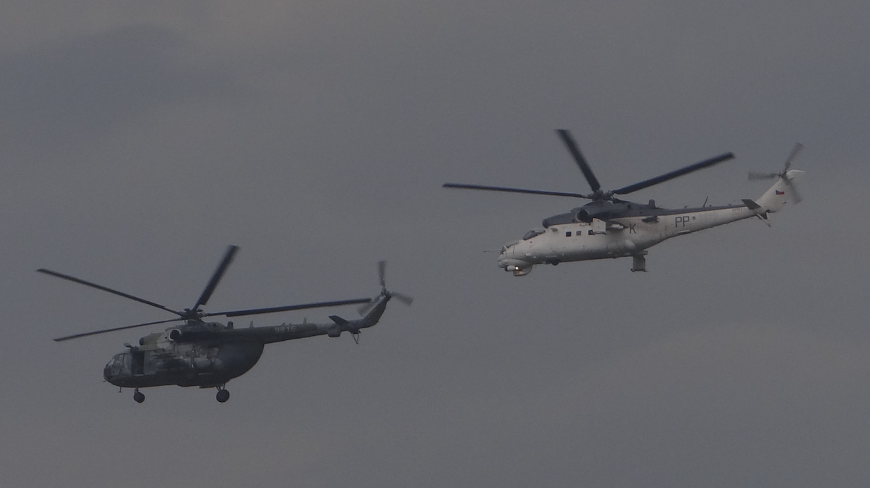 Mi-8 and Mi-24. 2016 year. Photo by Karol Placha Hetman