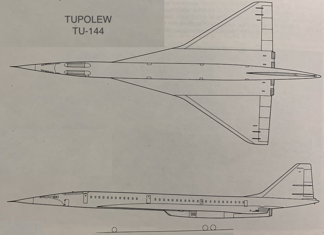 Tu-144. 1972 rok. Praca Karol Placha Hetman