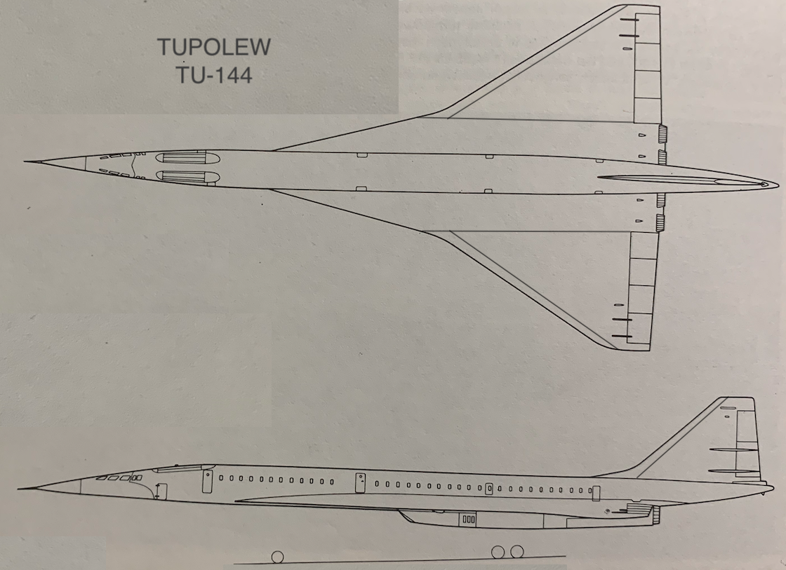 Tu-144. 1980 year. The work Karol Placha Hetman