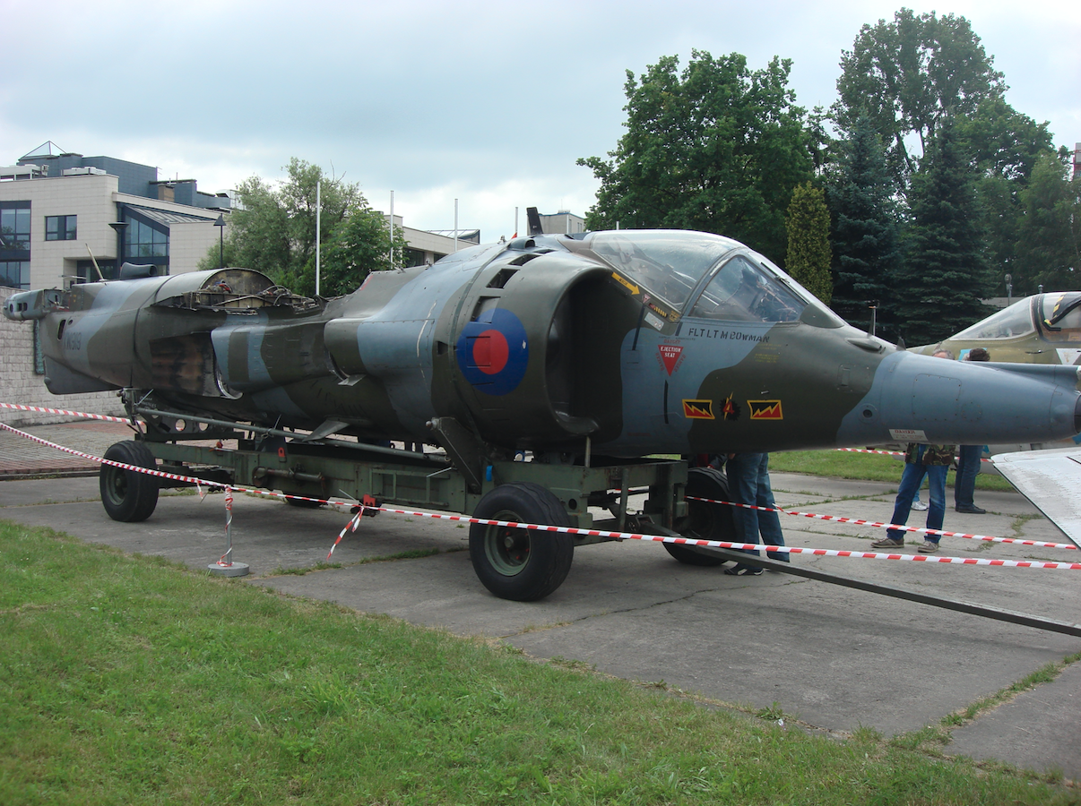 Harrier w którym montowano silnik Pegasus. 2010 rok. Zdjęcie Karol Placha Hetman