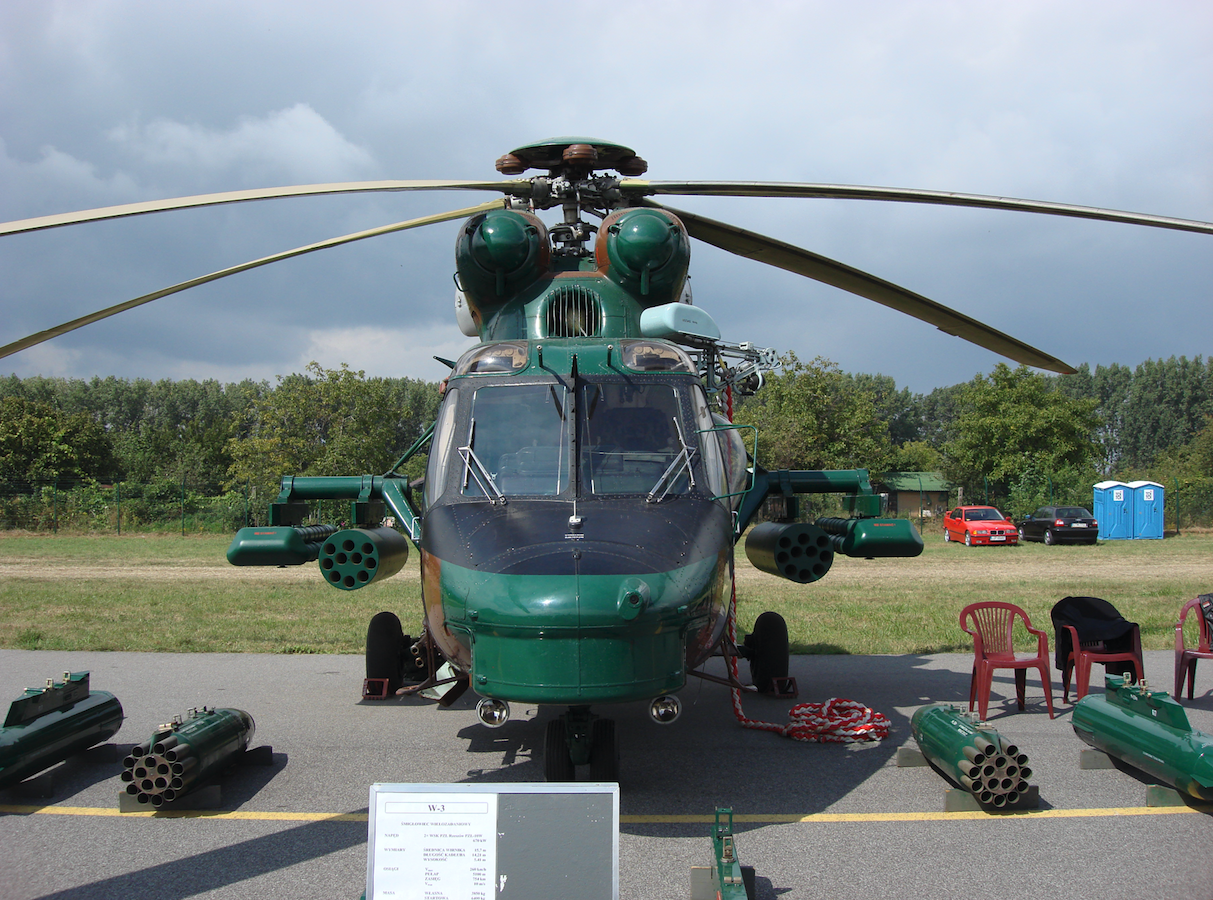 PZL-Sokół W-3PL nb 0818 w pierwszej wersji szturmowej. 2007 rok. Zdjęcie Karol Placha Hetman