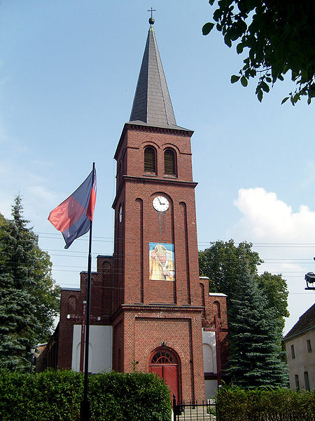 Roman Catholic Church of the Immaculate Conception of the Blessed Virgin Mary in Mirosławiec. 2008 year. Photo of LAC