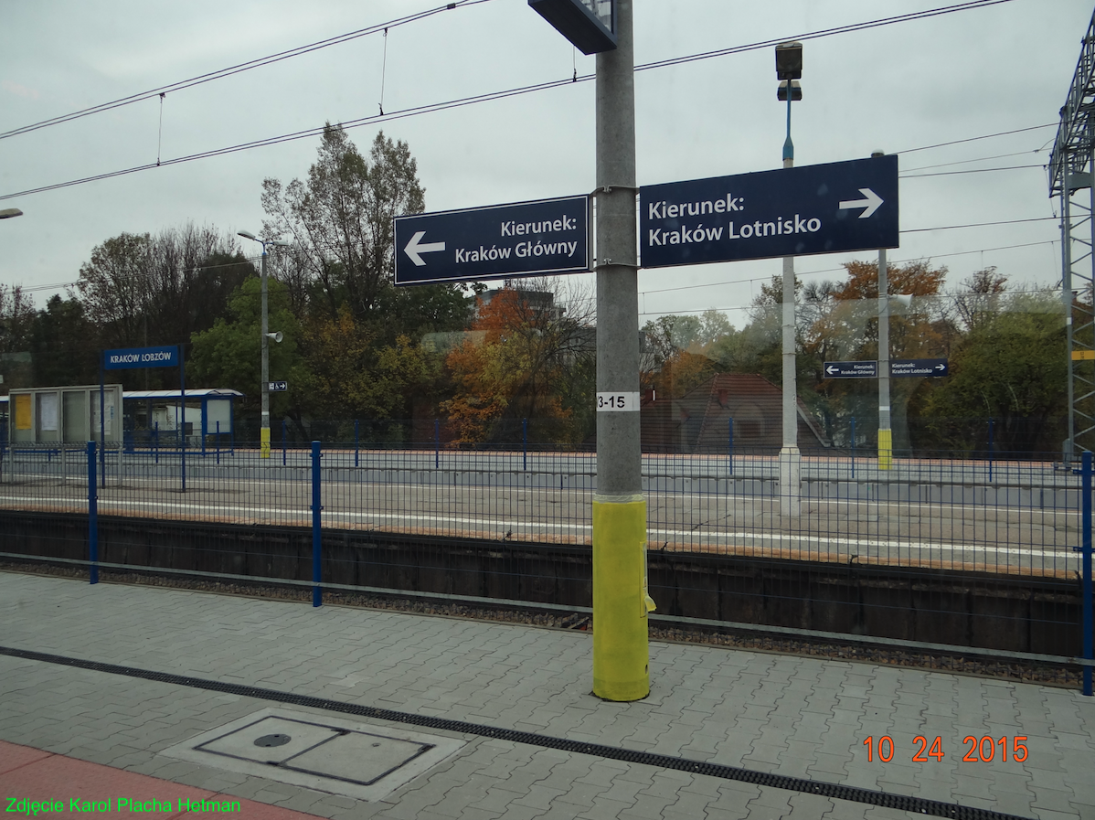 Kraków Łobzów passenger stop. 2015 year. Photo by Karol Placha Hetman