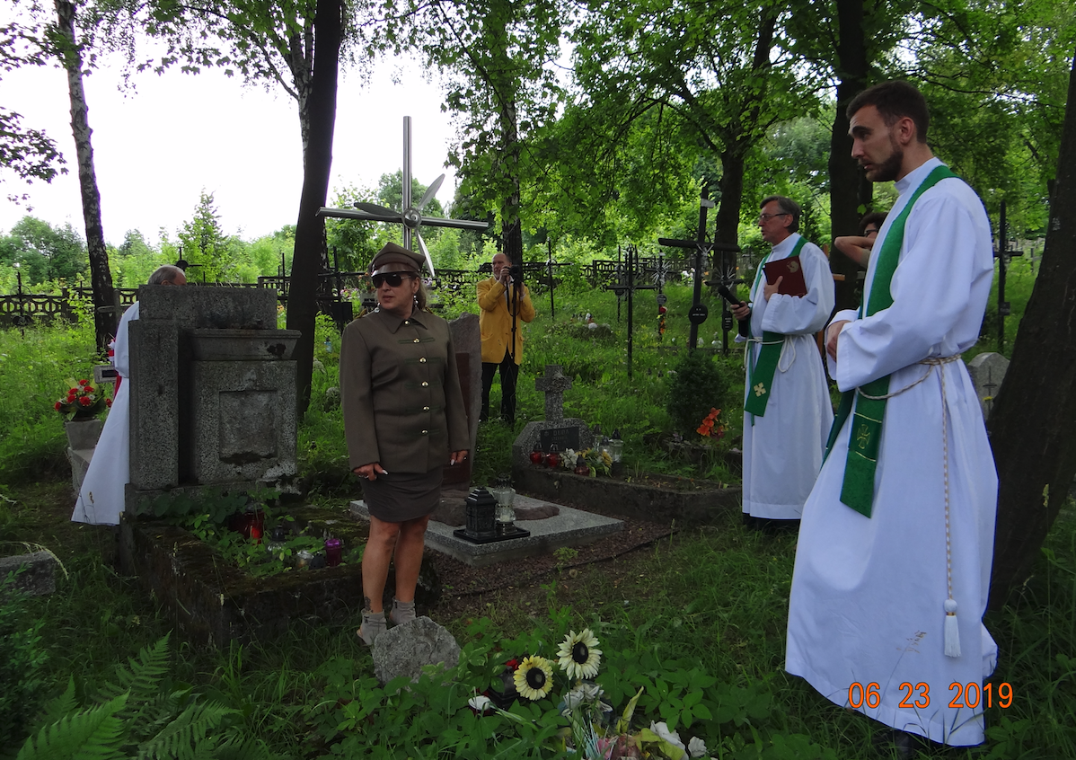 Celebrations at the grave of Ignacy Kasprzyk. Płoki 2019. Photo Karol Placha Hetman